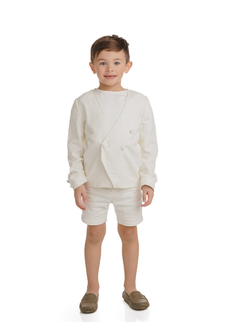 Cream Linen Dress Shorts | Petit Rack Cream Linen Dress Shorts | Petit Rack