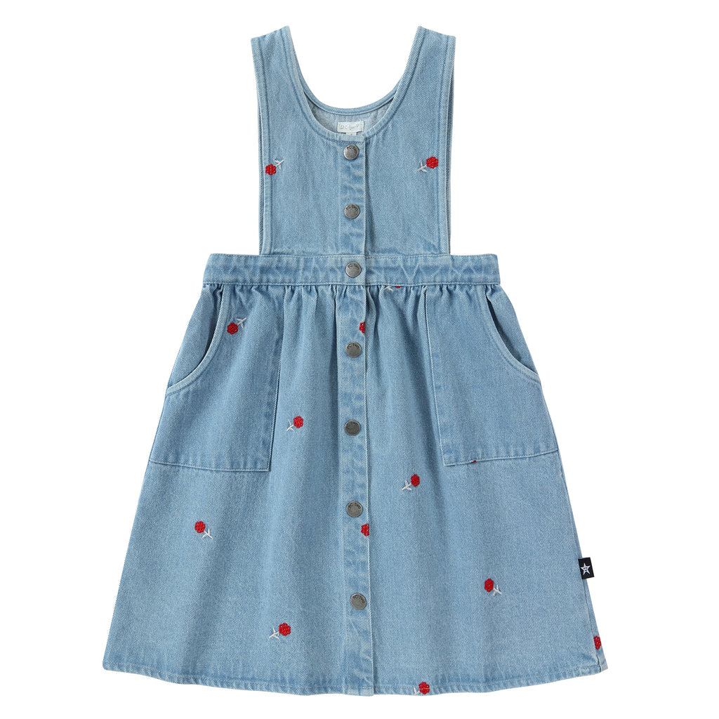 bib denim dress LUCKY LEGEND DENIM OVERALL BIB DRESS
