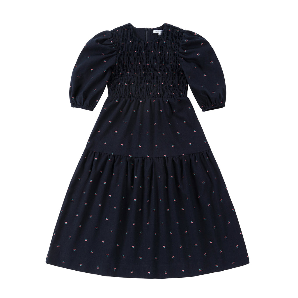 navy blue cherry dress Sweet salt navy blue cherry dress