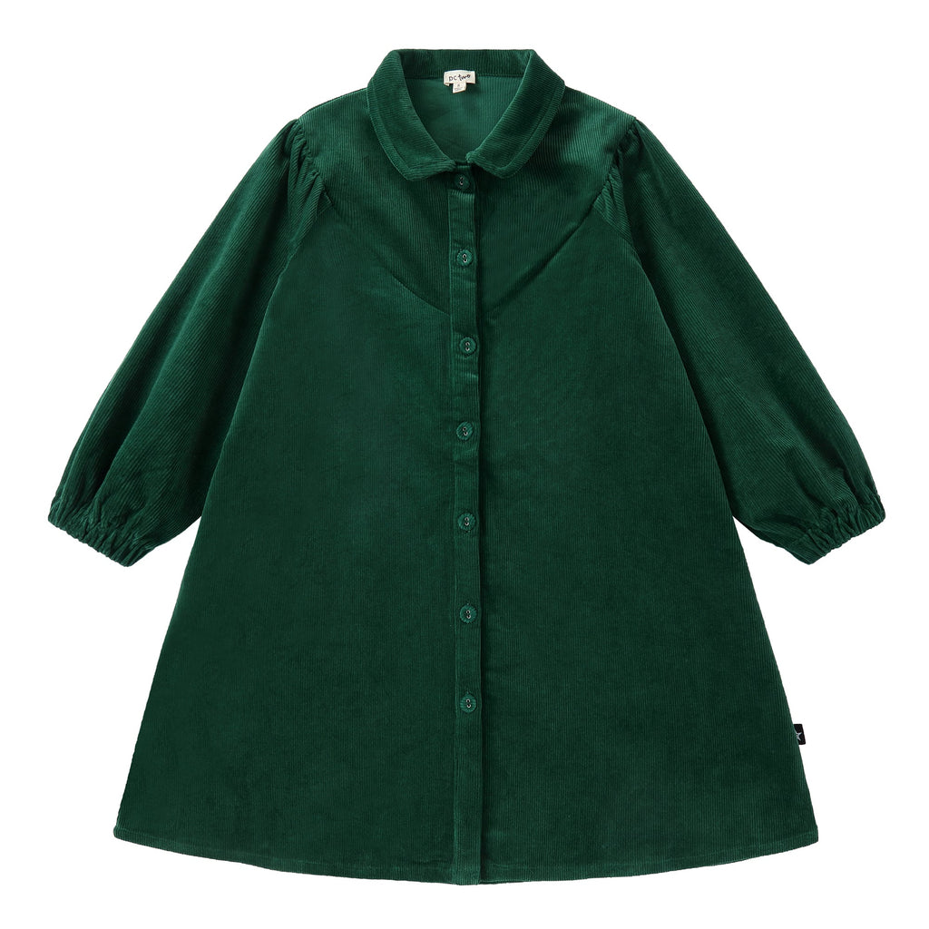 Green Corduroy Dress | Petit Rack Green Corduroy Dress | Petit Rack