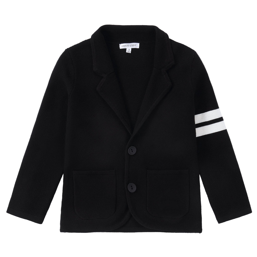 信頼も厚い Details Stripe White With Blazer Knit Black | Rack Petit ジャケット・アウター