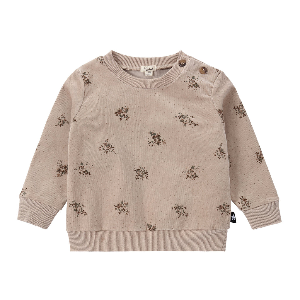 Baby Printed Corduroy Sweatshirt Petit Rack