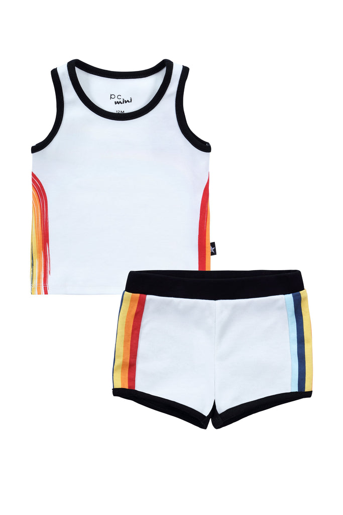Baby Boy Rainbow Tshirt Set Petit Rack
