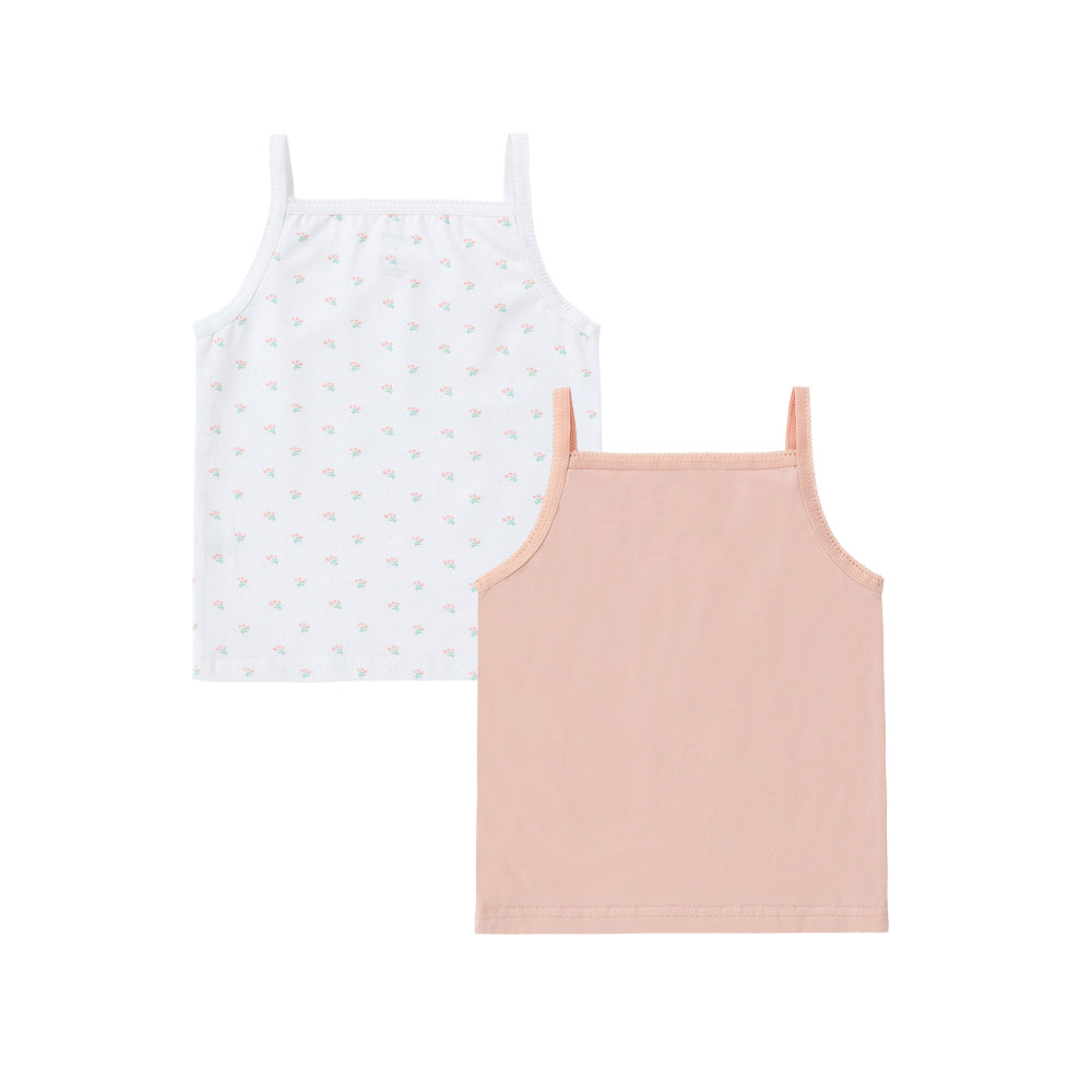 Girl 2pc Undershirt - Doll & Flower
