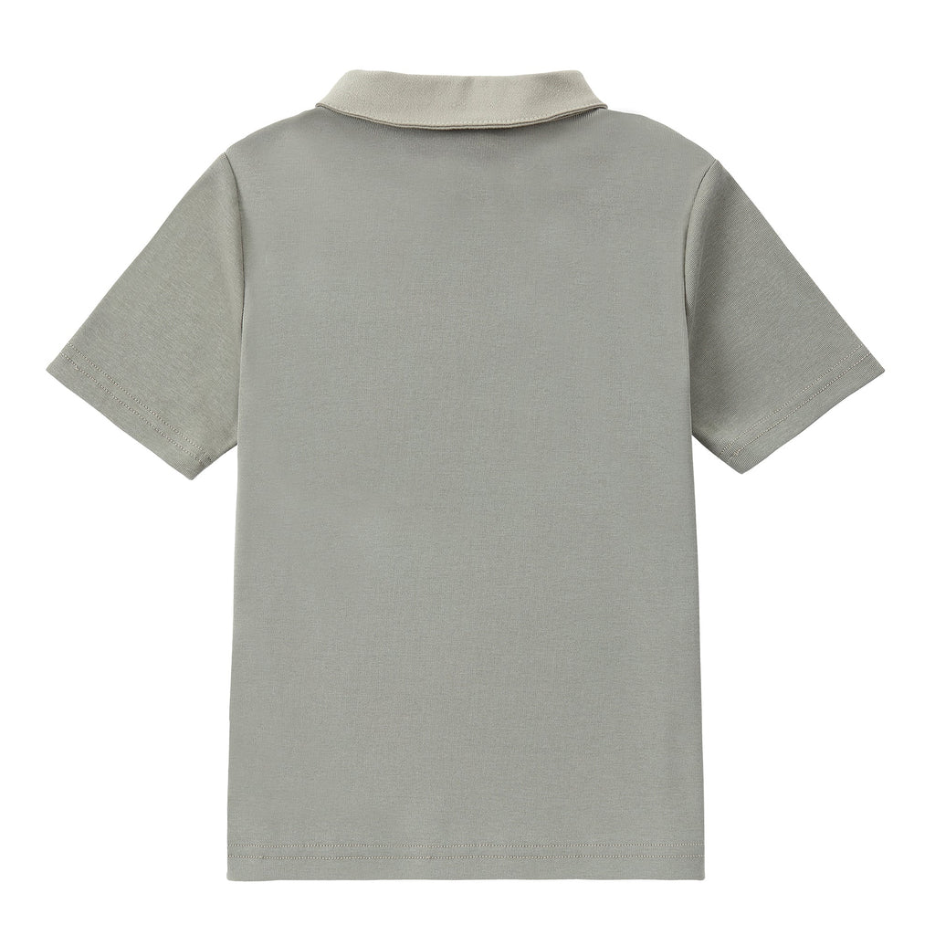 Sage Short Sleeve Polo With Chino Accents