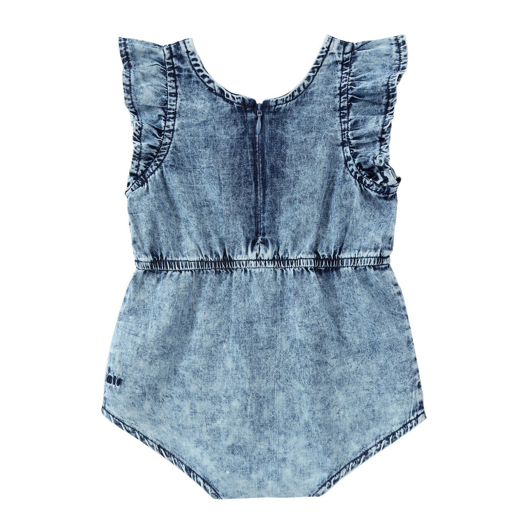 Denim Days Ruffle Romper | Petit Rack