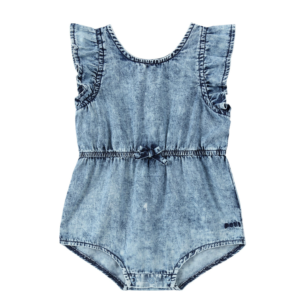 Denim Days Ruffle Romper | Petit Rack