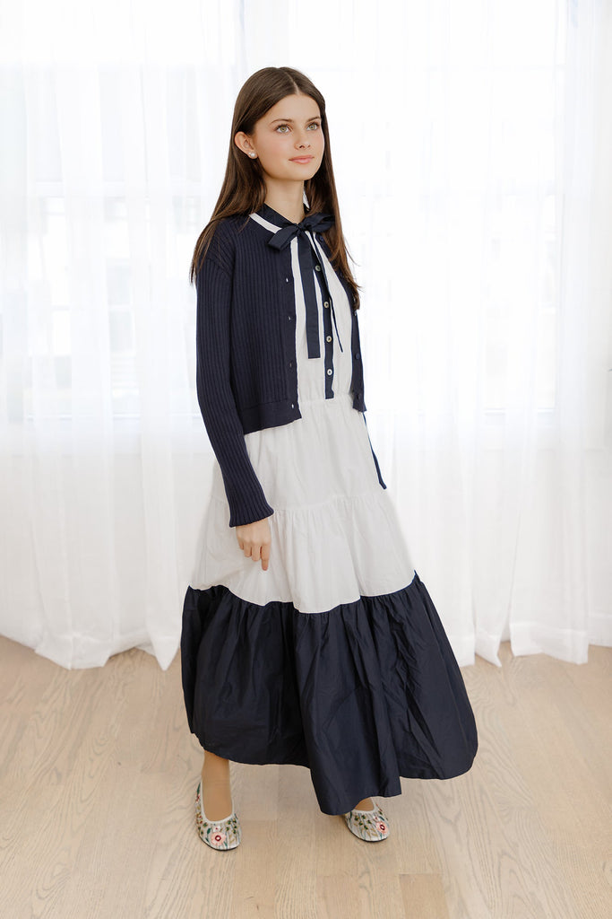 Ivory & Navy Jumper