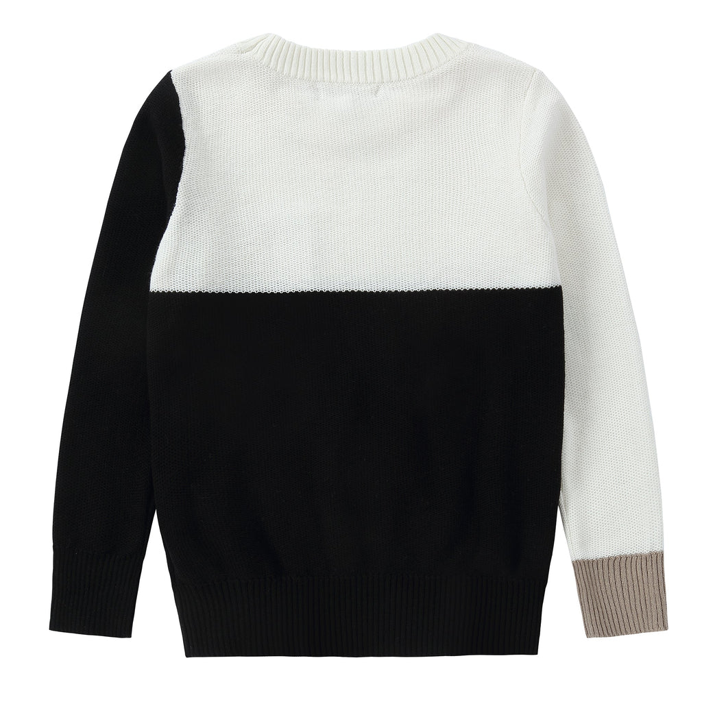 Black & White Pocket Sweater