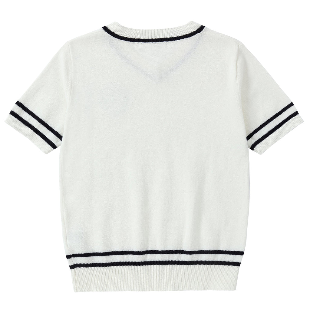 Ivory Emblem Sweater