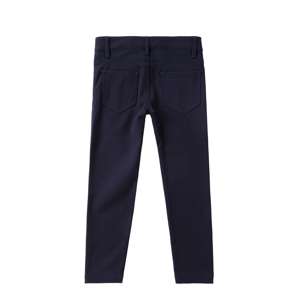 Dark Blue Stretch Patch Pocket Pants