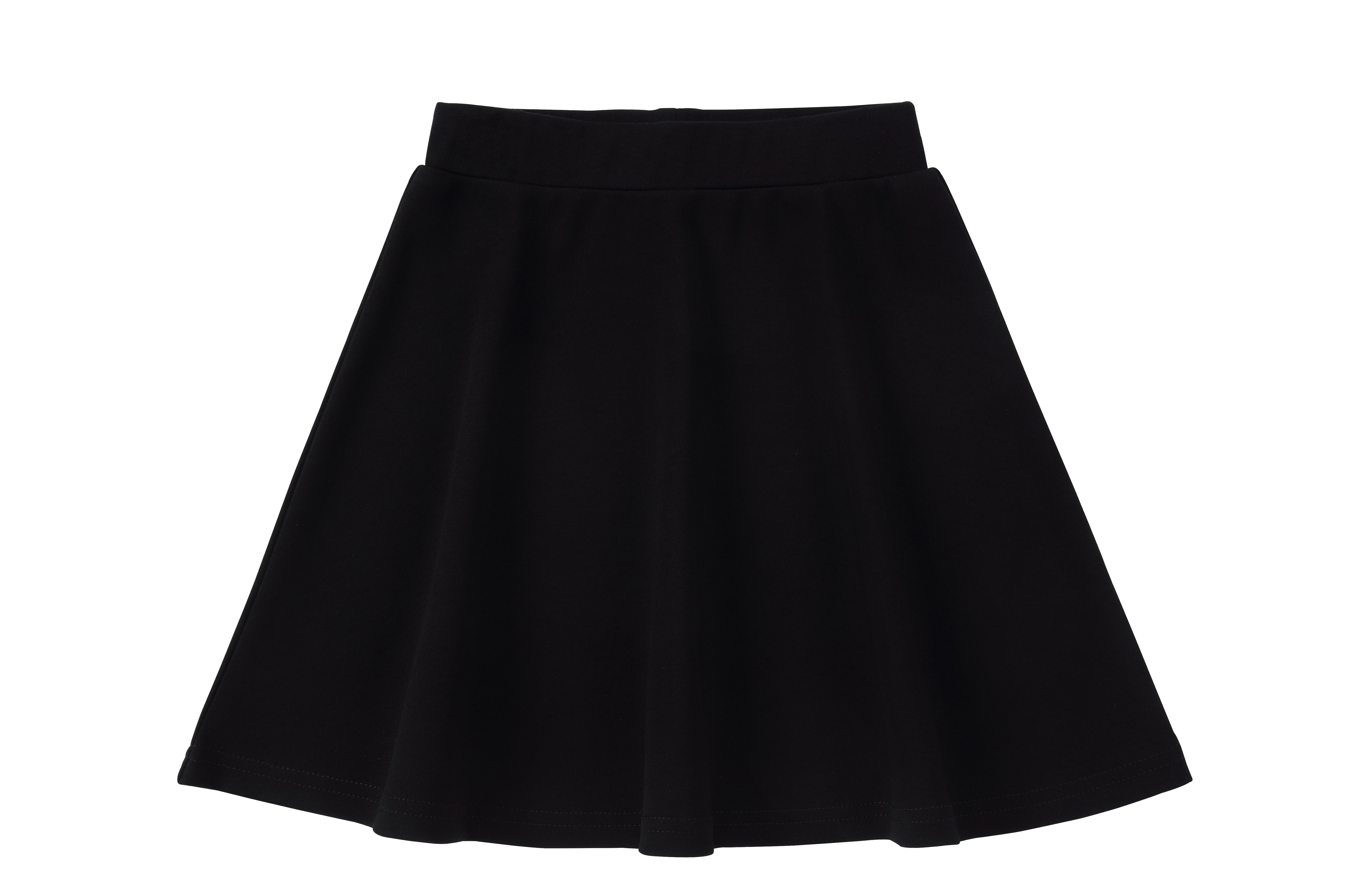 Black Jersey A-line Skirt | Petit Rack