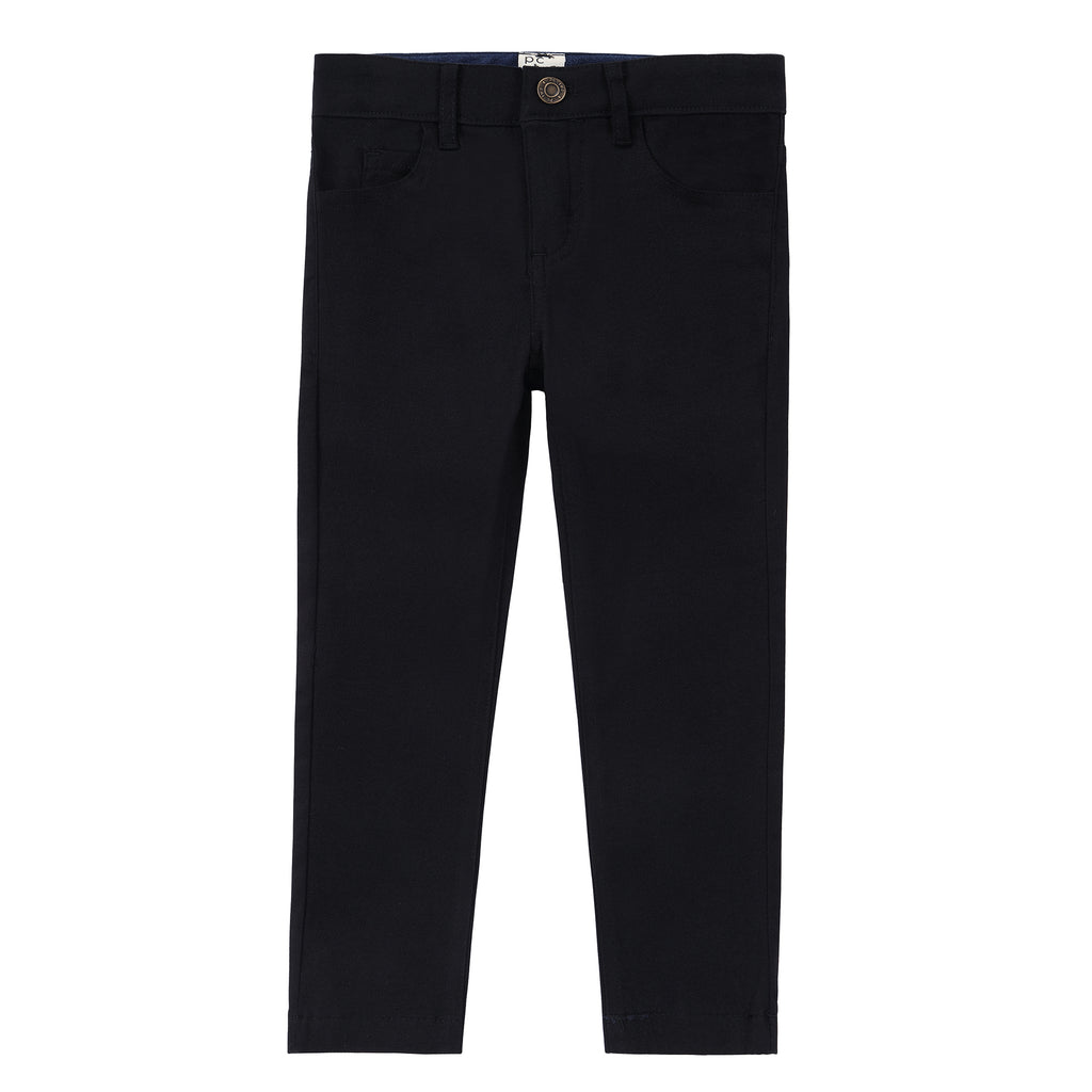 Black Patch Pocket Chino Pants