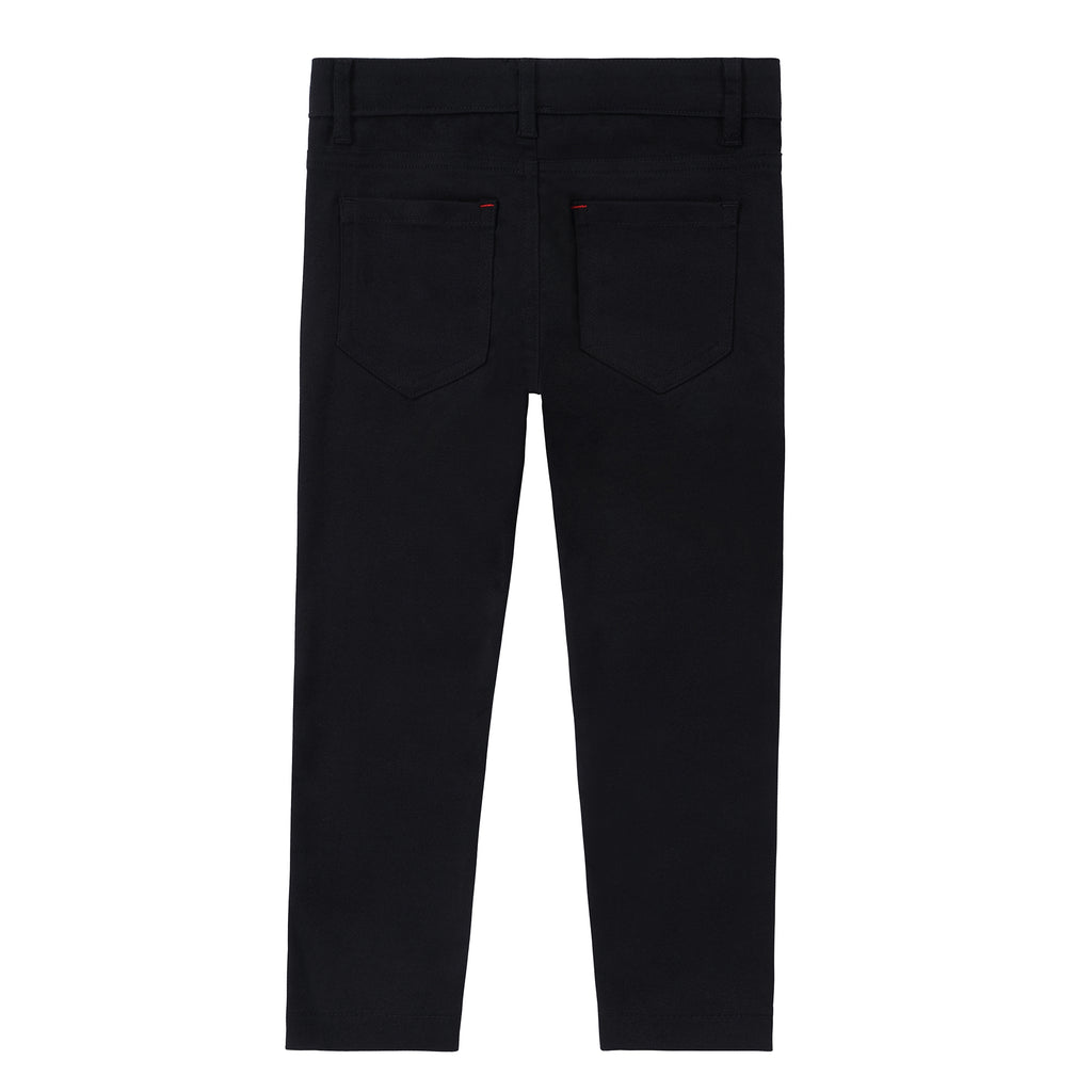 Black Patch Pocket Chino Pants