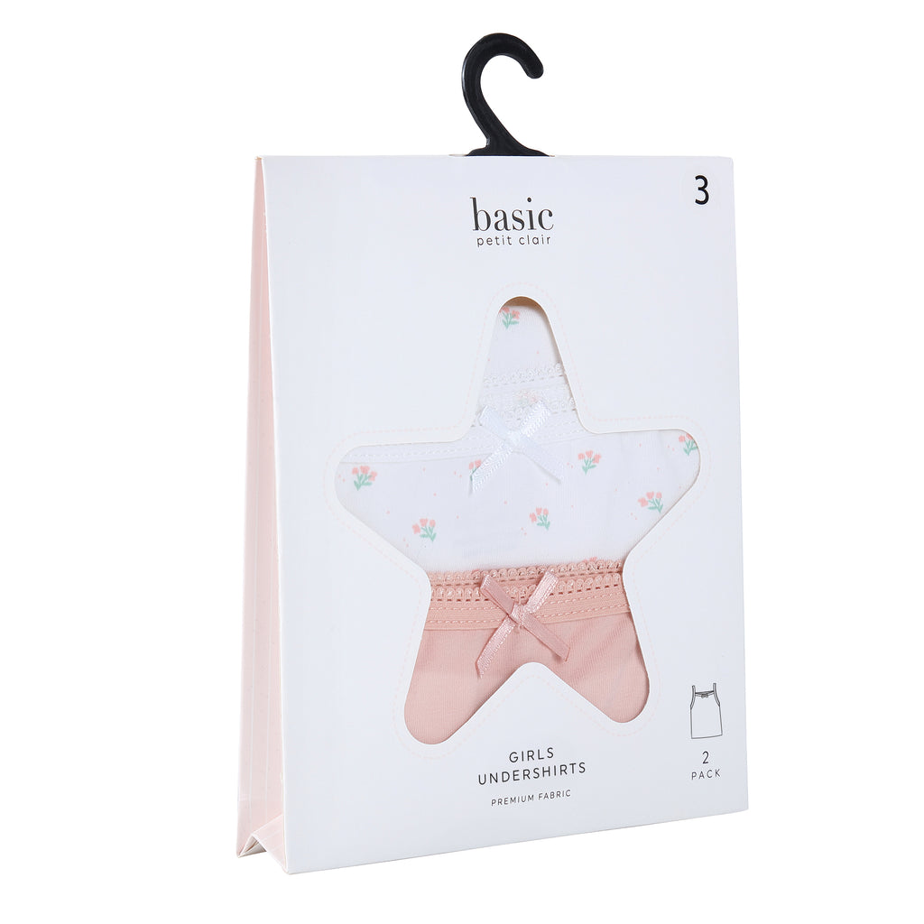 Girl 2pc Undershirt - Doll & Flower
