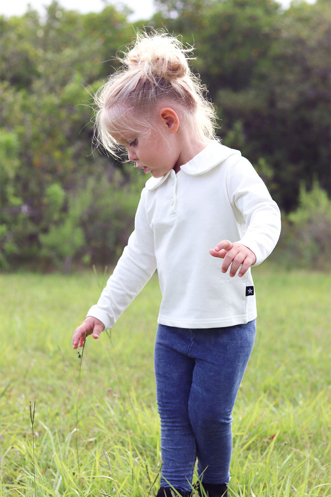 Ivory Peter Pan Collar Shirt