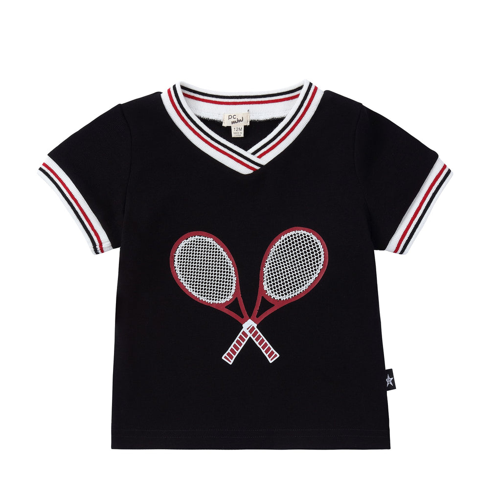 Baby Tennis Applique Tshirt