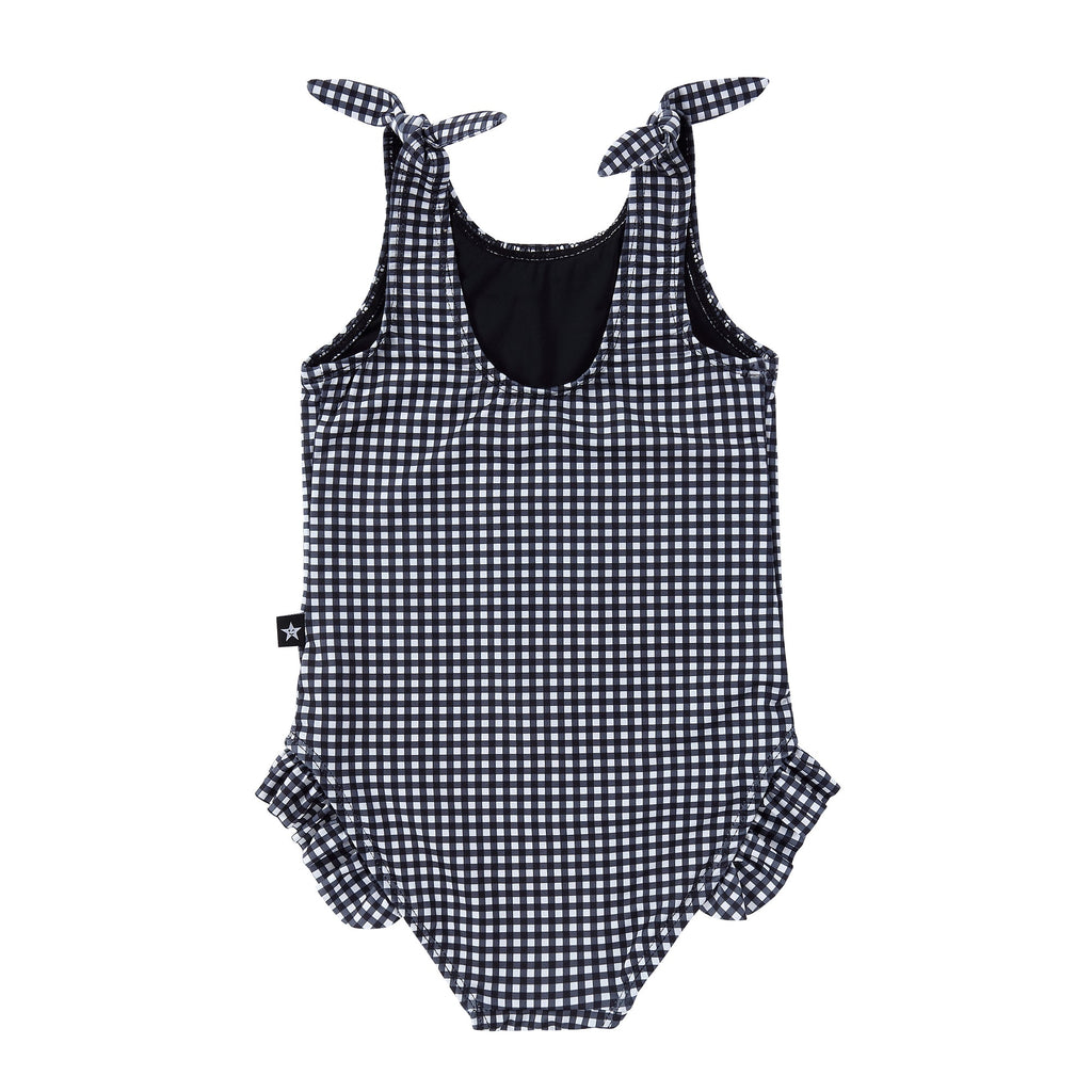 Black Gingham Bathing Suit