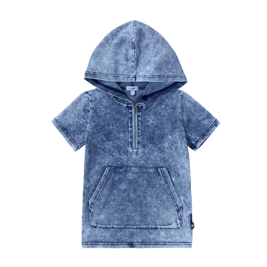 Acid Wash Hooded T-shirt- In Store Only