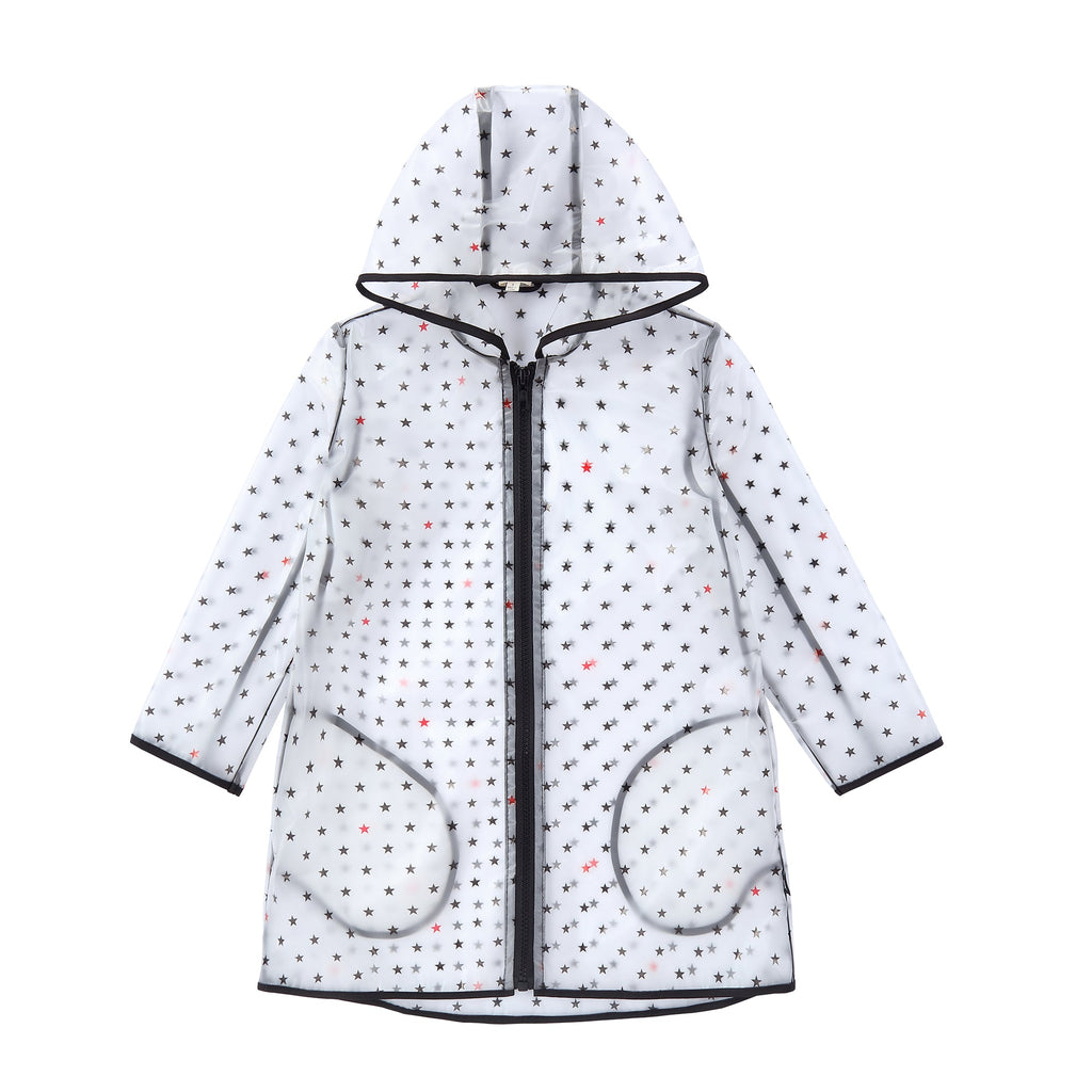 Mini Star Printed Raincoat