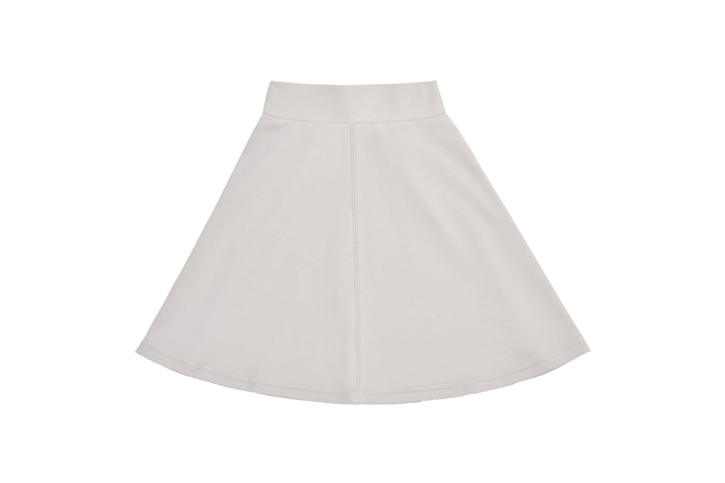 Girls' Basic Skirt in Light Grey