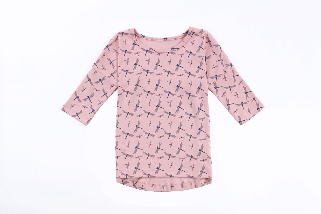Caylee Girls Tee Shirt in Dragonfly Print