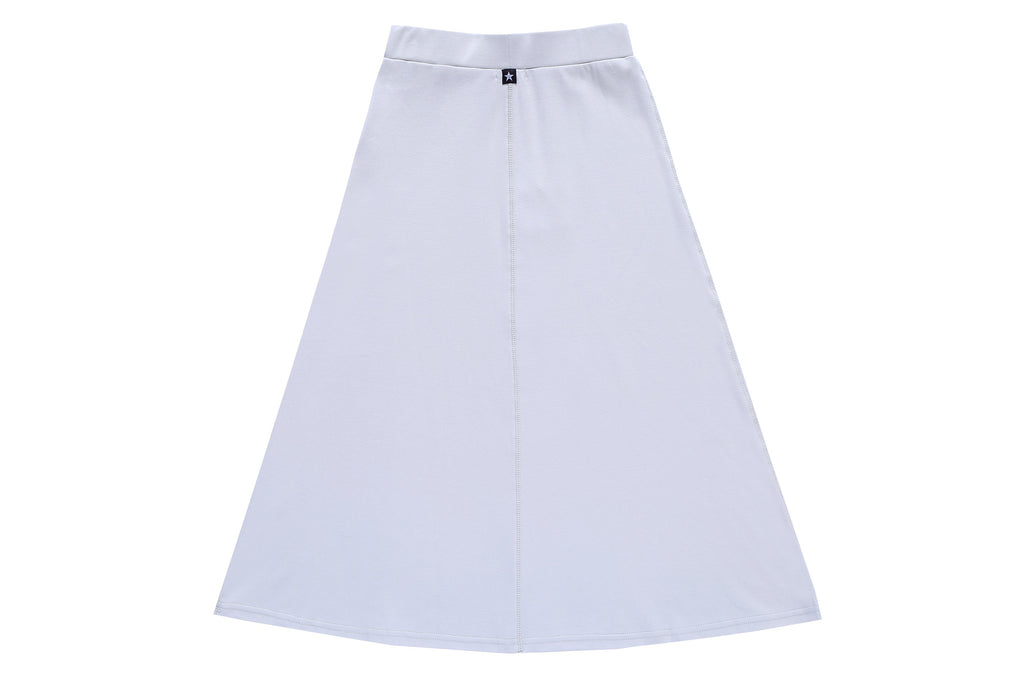 Girl's Midi Skirt in Light Grey