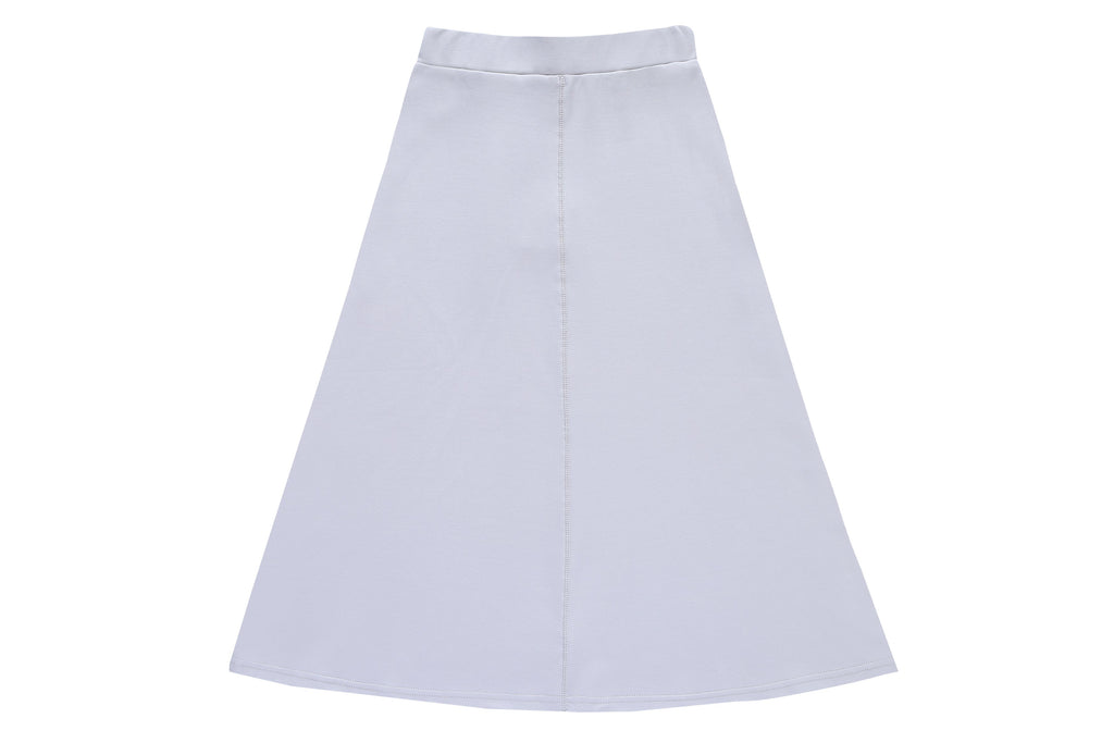 Girl's Midi Skirt in Light Grey