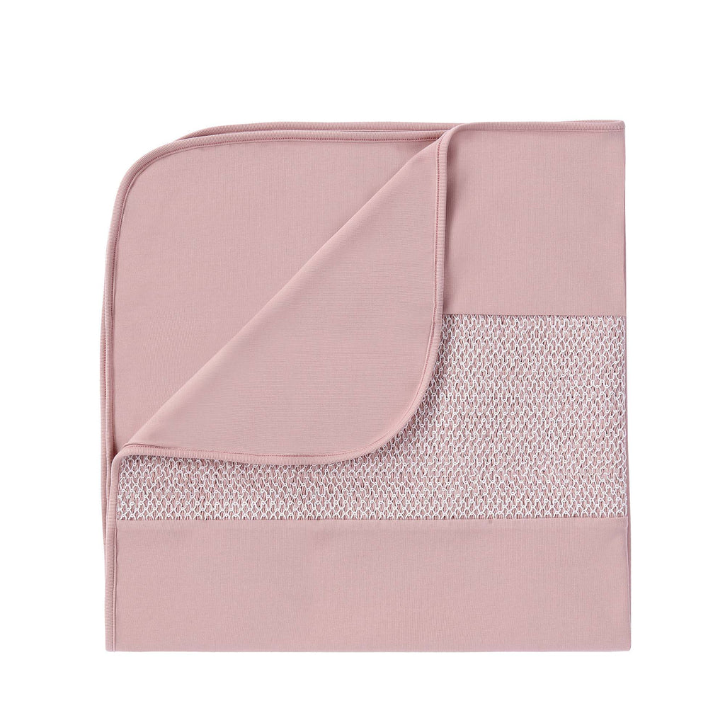Light Pink Blanket with Shirring Details