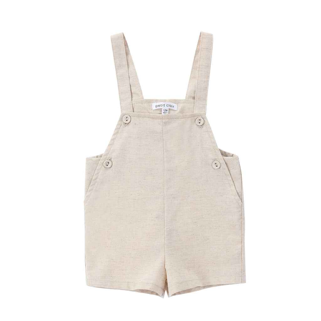 Cork Linen Suspender Romper