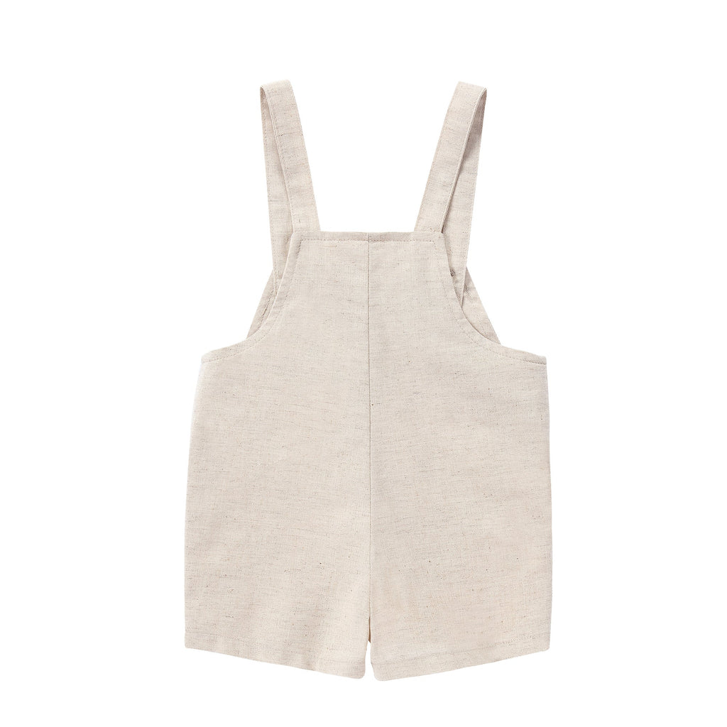 Cork Linen Suspender Romper