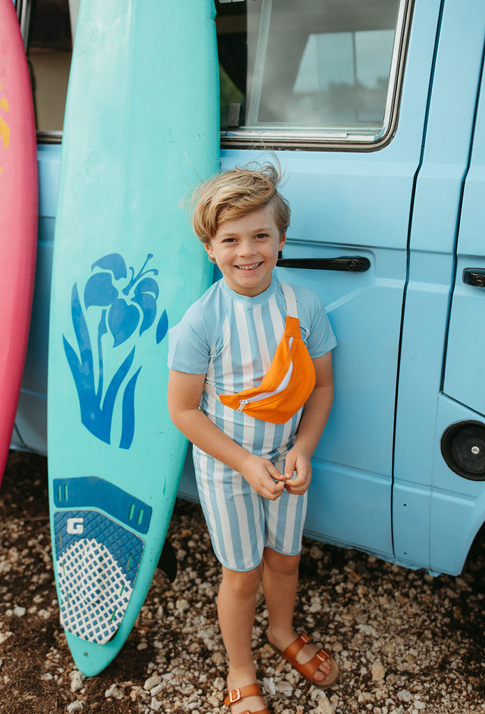 Blue Stripe Rashguard