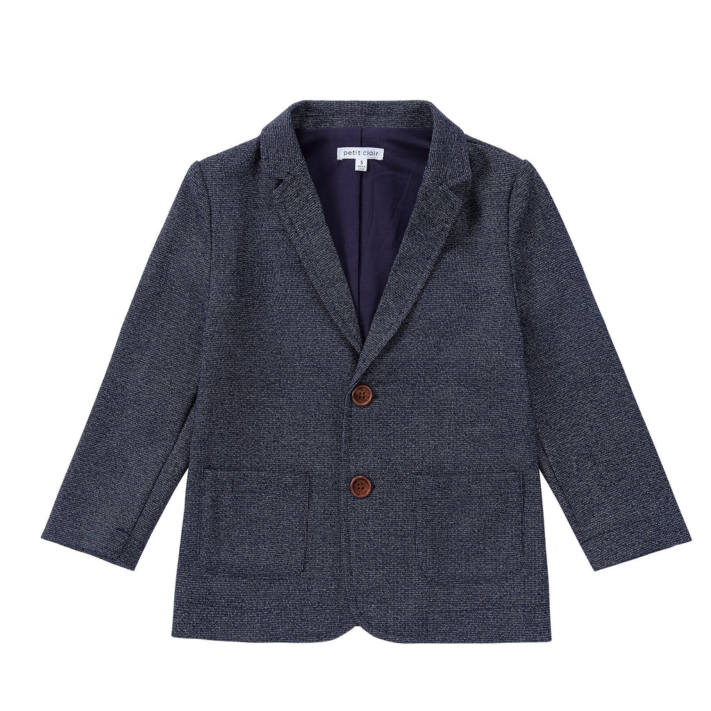 Heather Navy Stretch Blazer