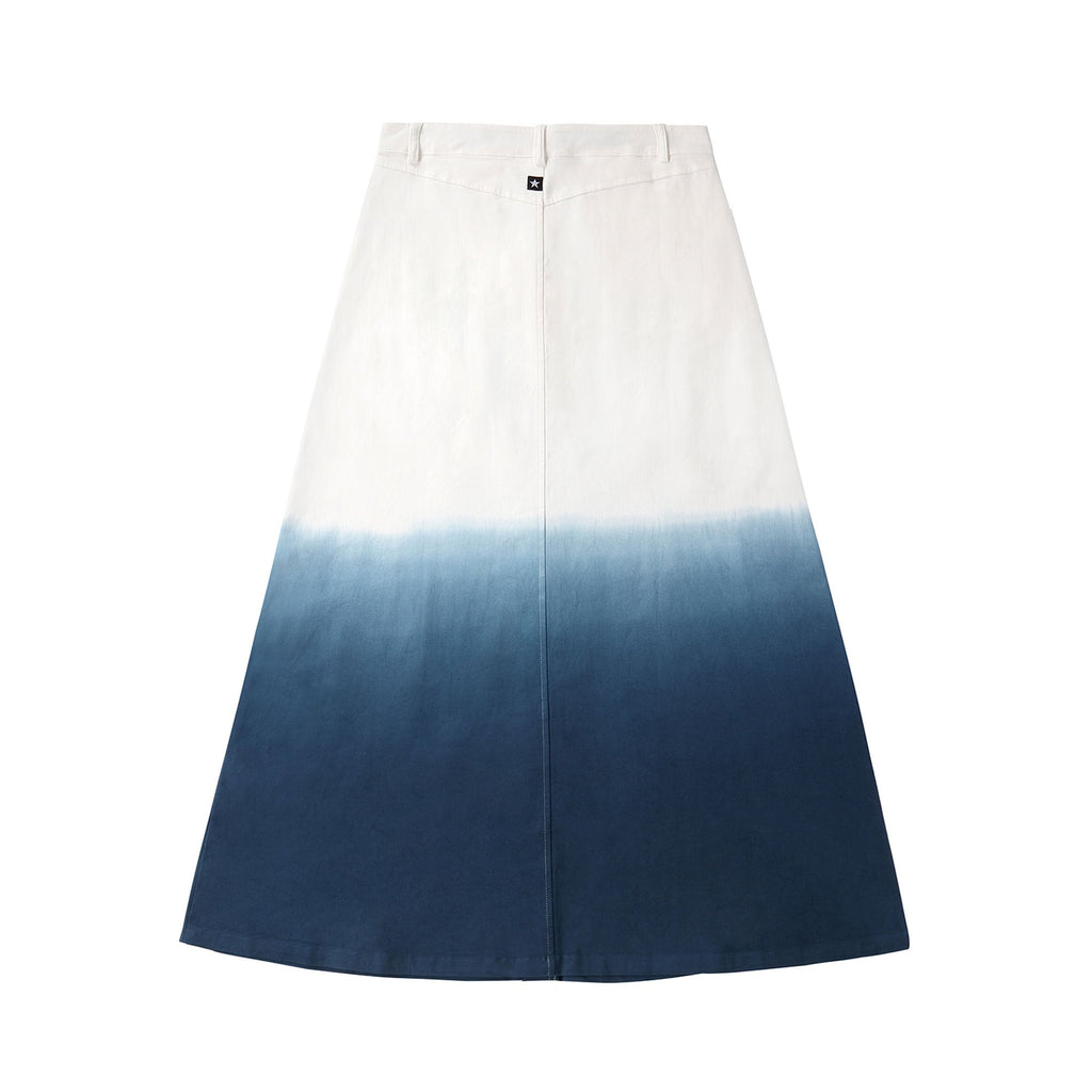Blue Ombre Maxi Skirt