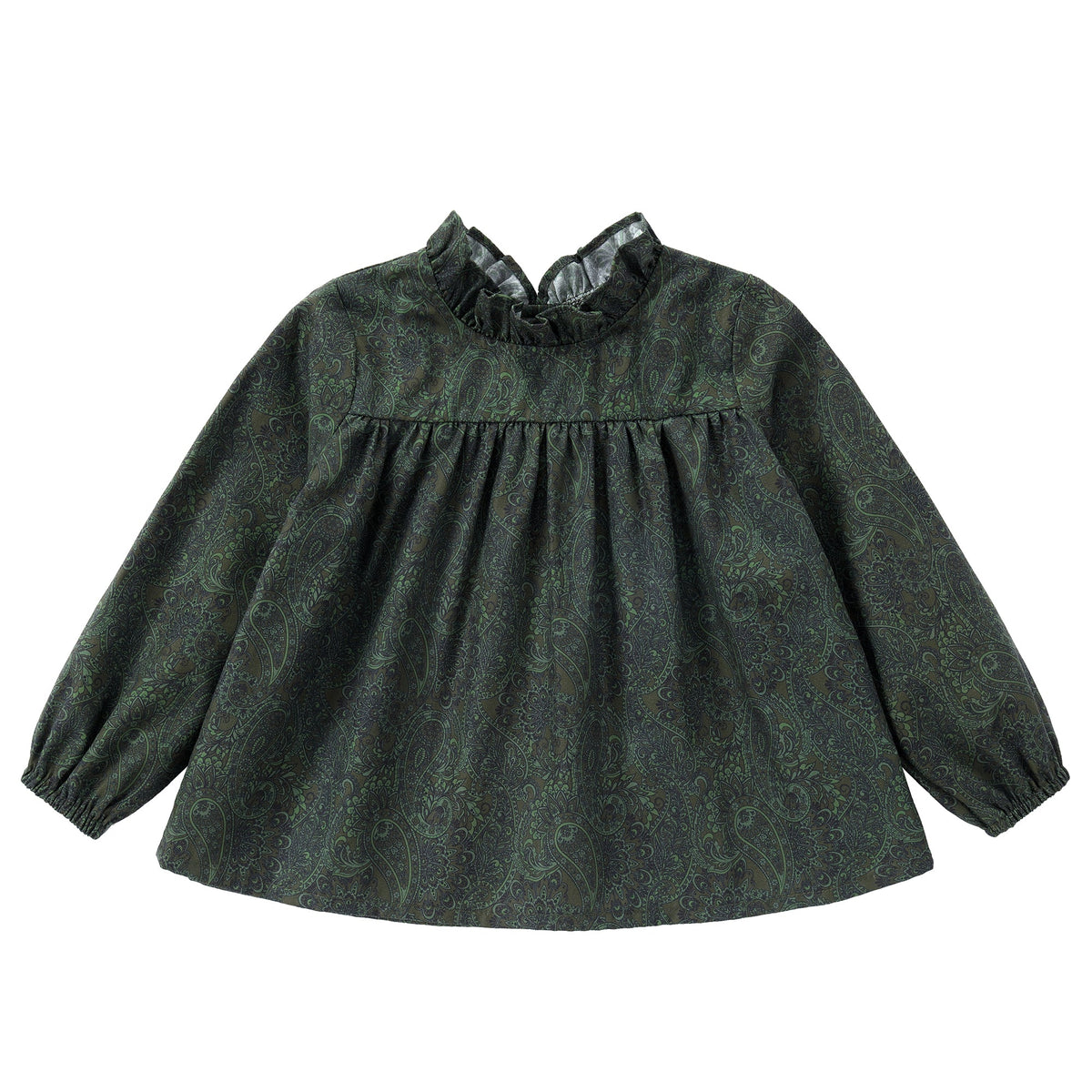 Green Paisley Top | Petit Rack
