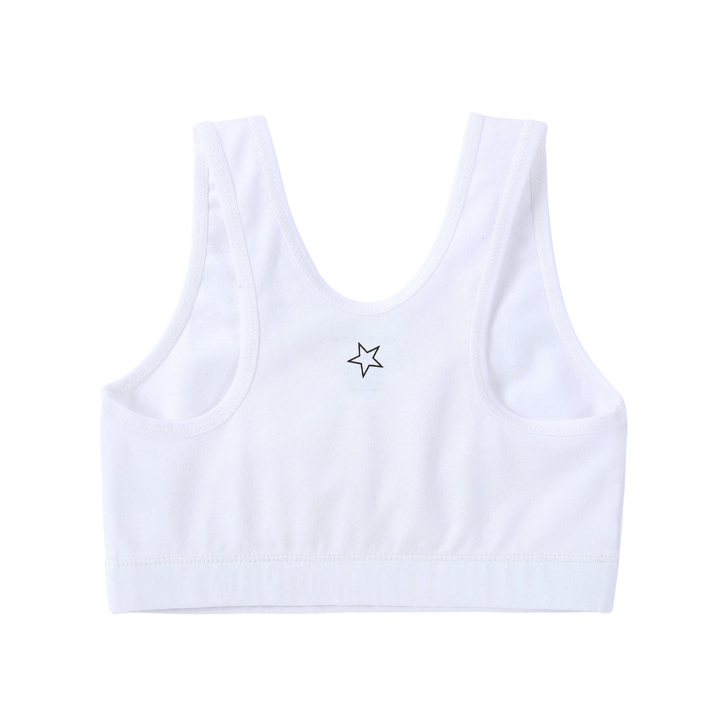 Teen Jersey 2pc Training Bra - White