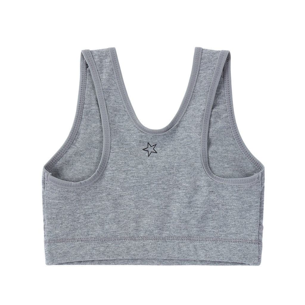 Teen Jersey 2pc Training Bra - Grey