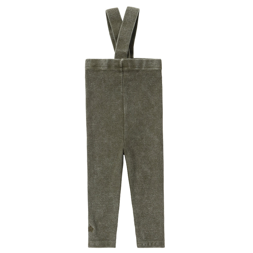 Green Wash Suspender Romper