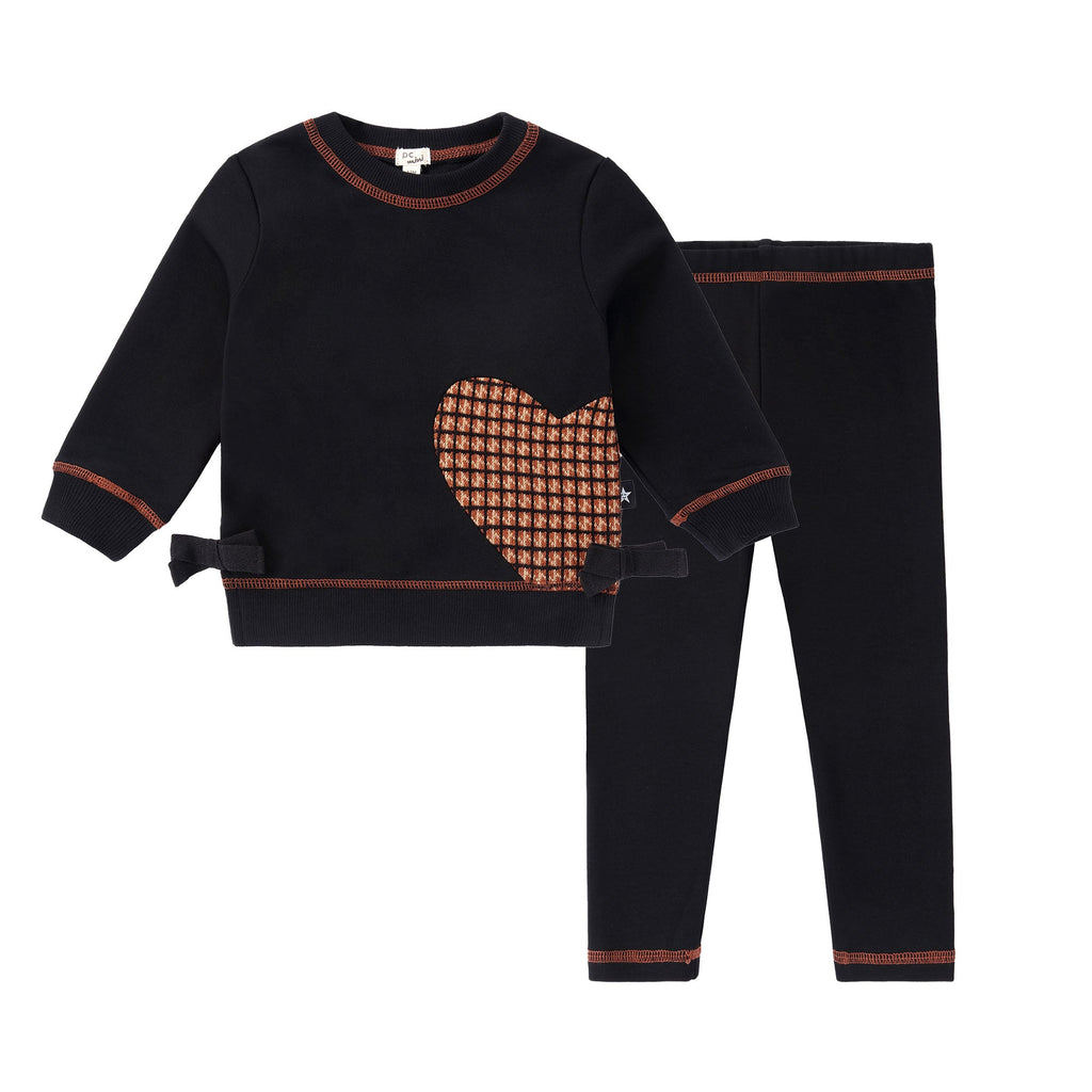 Baby Heart Houndstooth Set