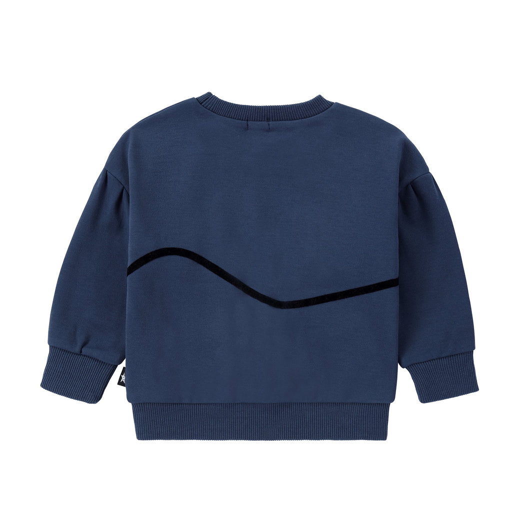 Deep Blue Sherpa Mitten Sweatshirt