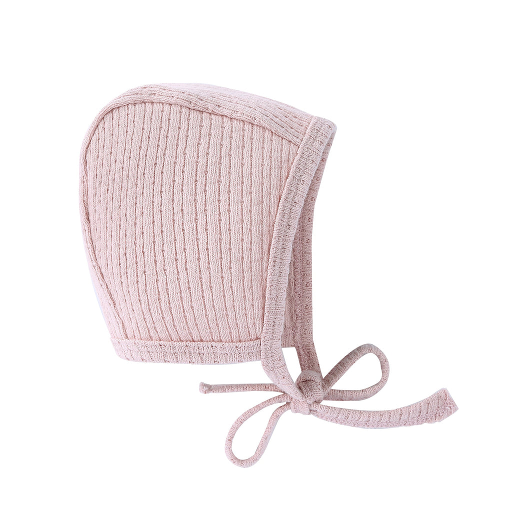Pink Textured Waffle Hat