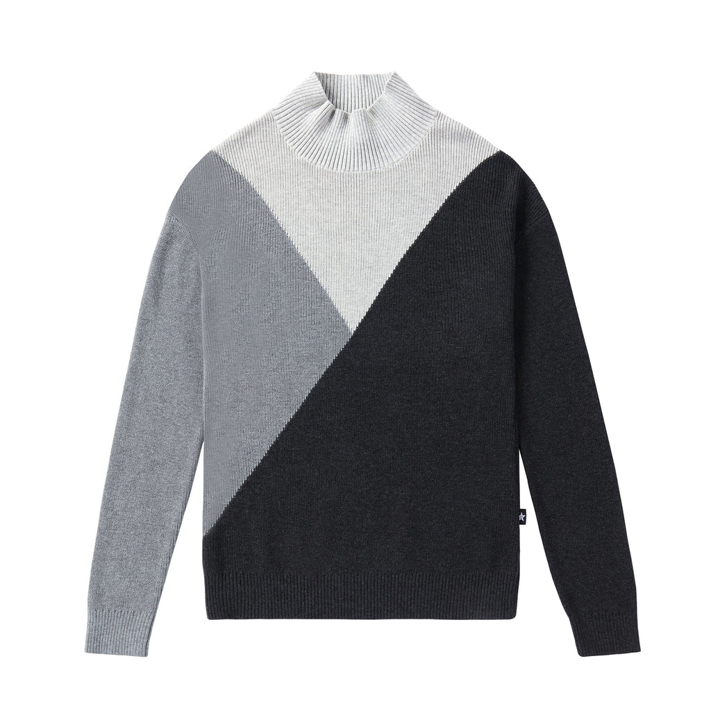 Heather Grey Colorblock Sweater