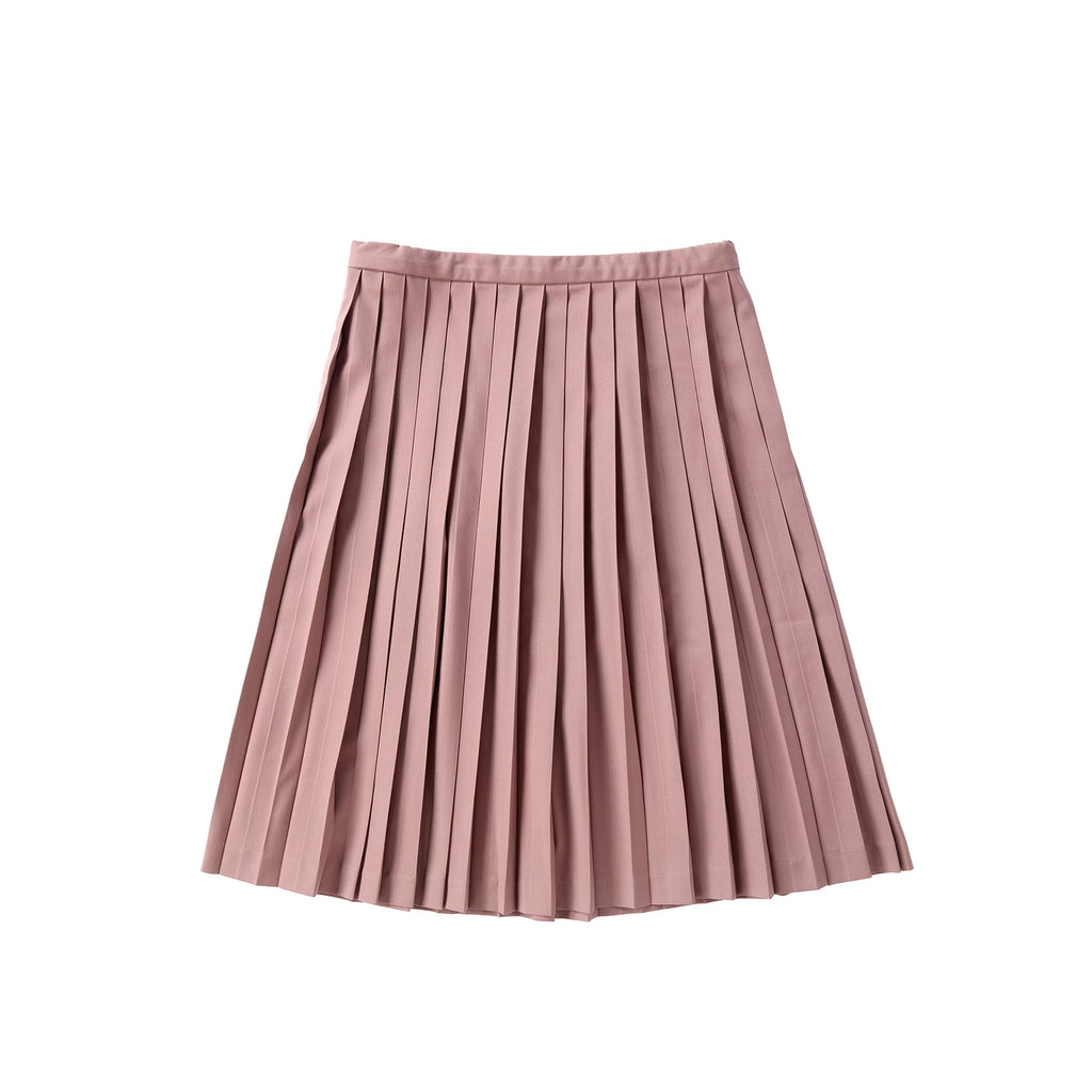 Teens Muave Pleated Skirt