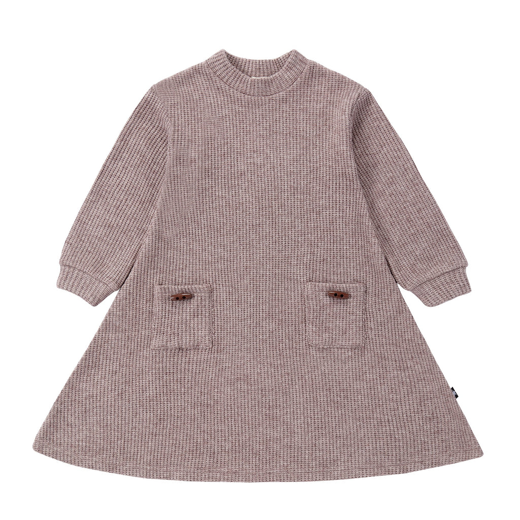 Taupe Knit Swing Dress