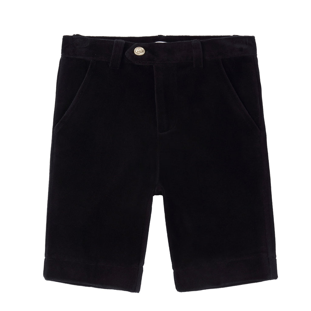 Black Velour Shorts