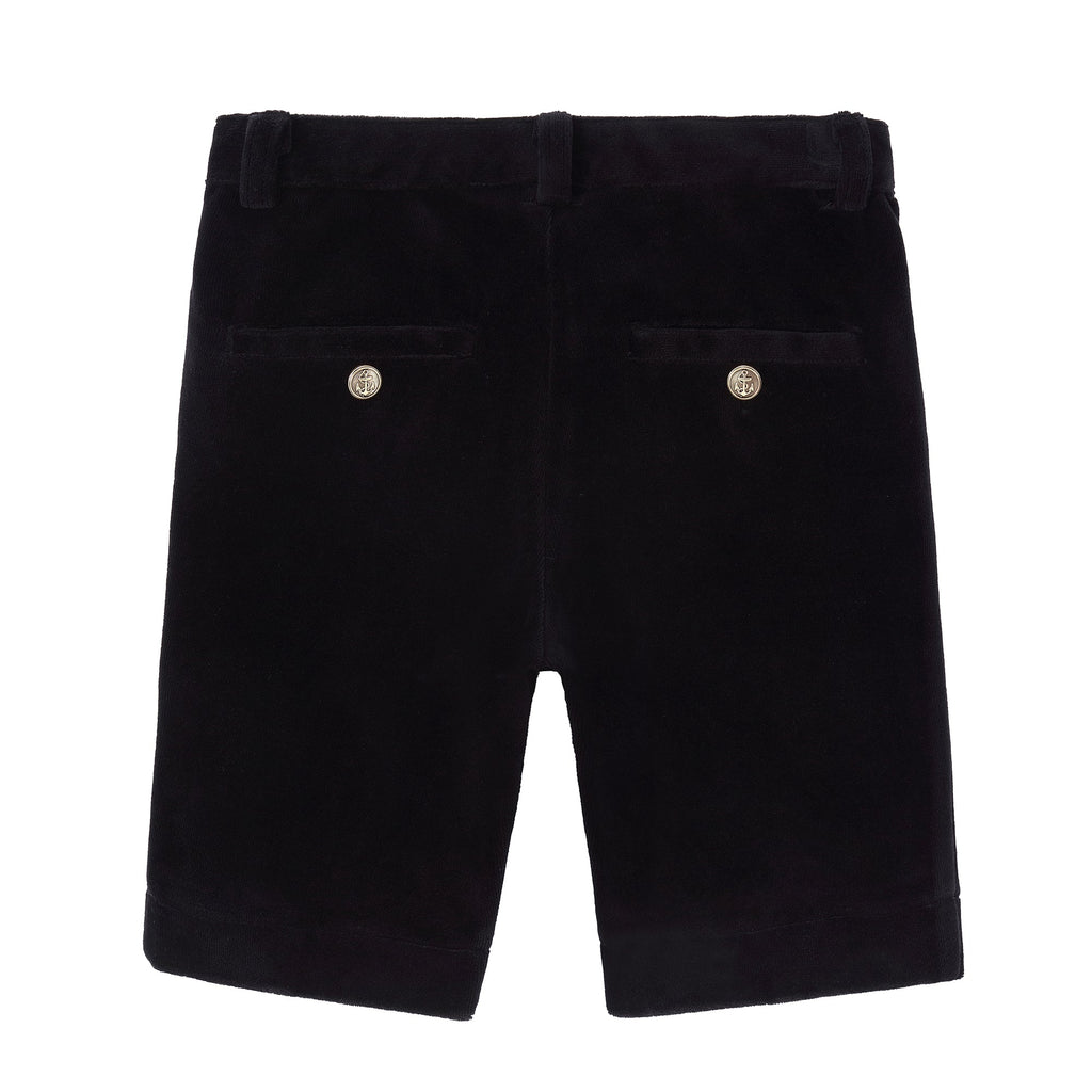 Black Velour Shorts