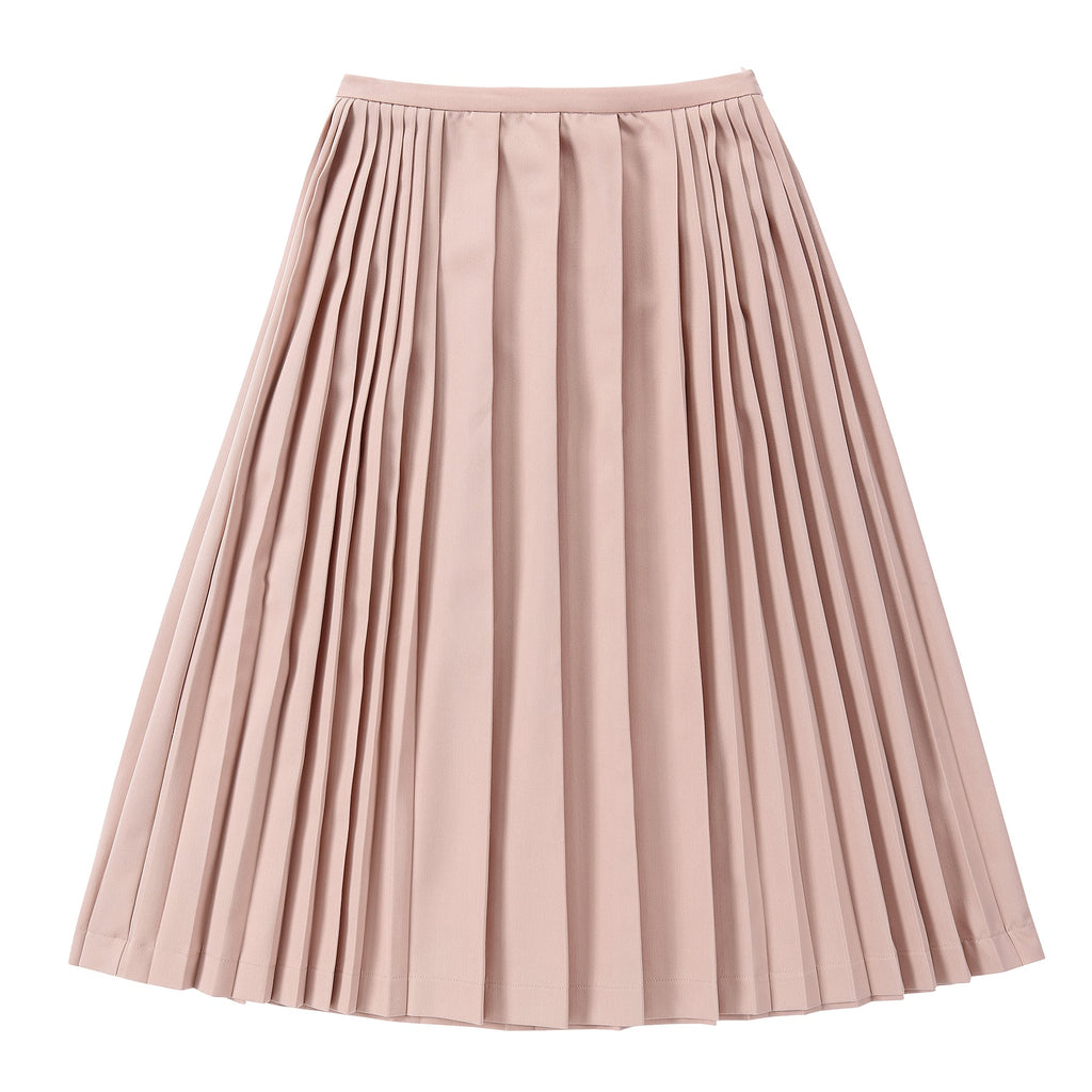 Teens Light Pink Pleated Maxi Skirt