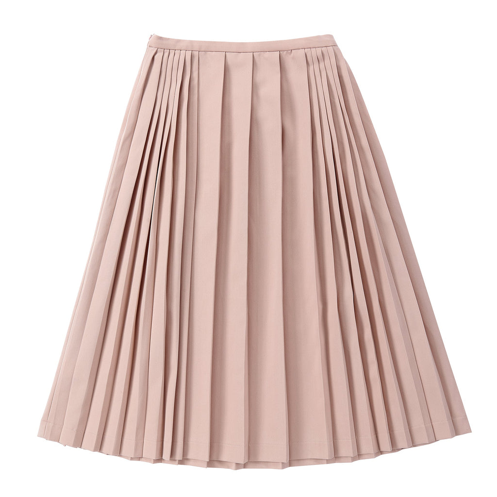 Teens Light Pink Pleated Maxi Skirt