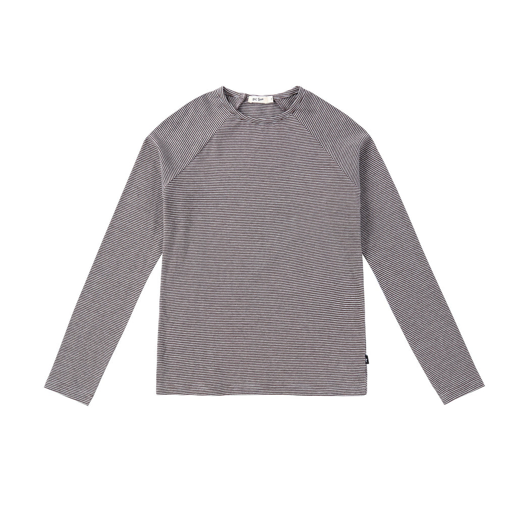 Heather Grey and Dark Brown Tshirt | Petit Rack