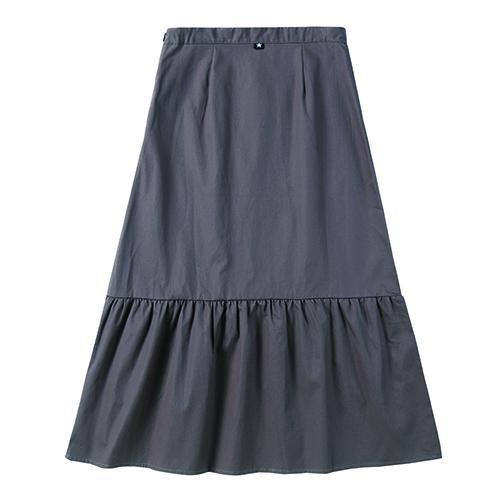 Teens Faux Button Skirt in Grey